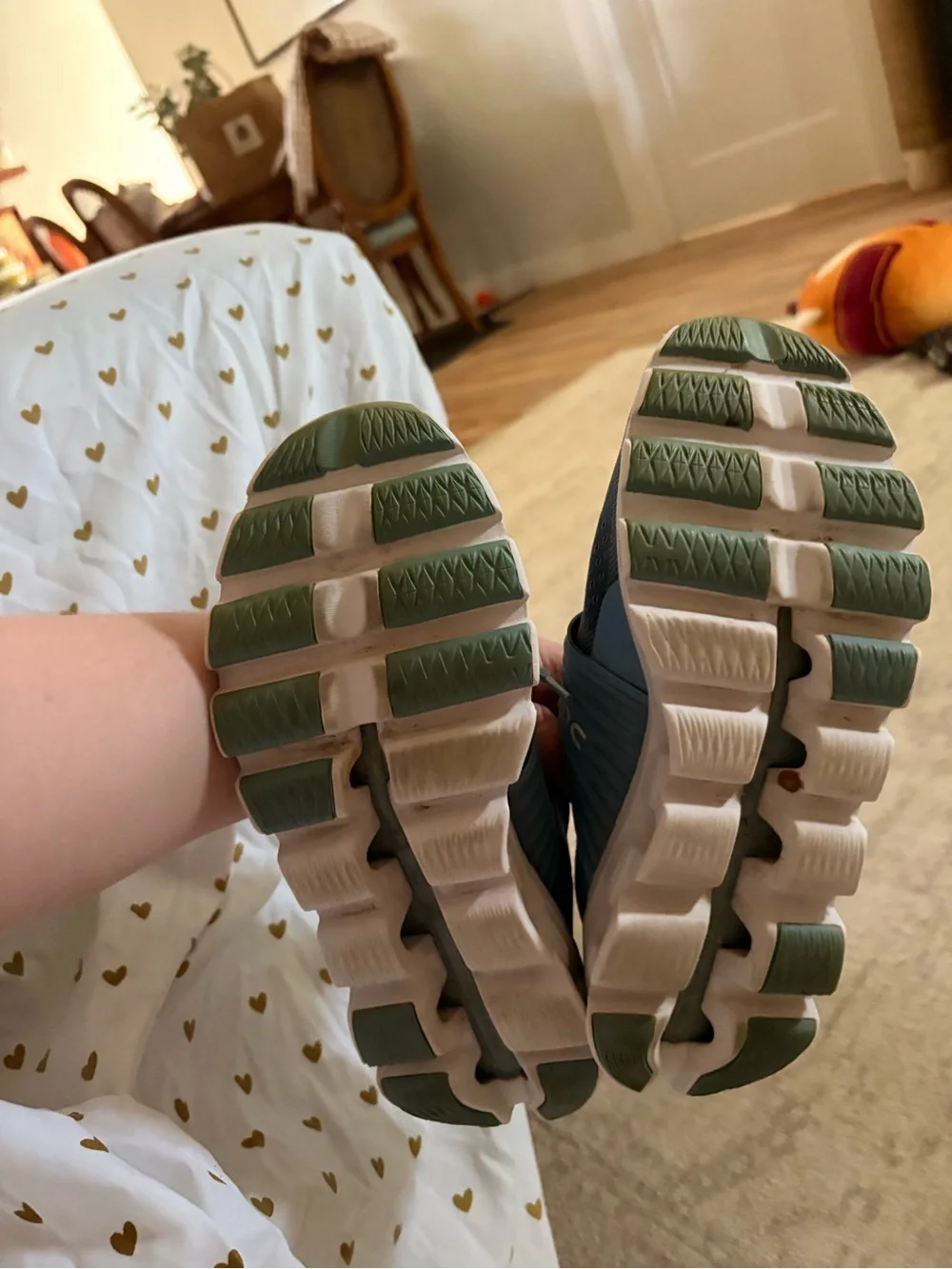 On Running Women's Light Blue Athletic Shoes with White Soles
